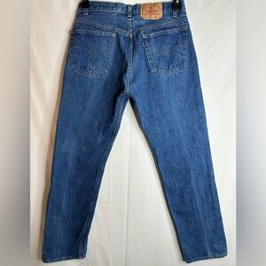 Levi's 501-0115 Vintage 1986 Button Fly Blue Jeans Tagged 33x30 Actual 30x29